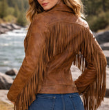 fringe leather jacket