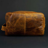 handmade leather tote