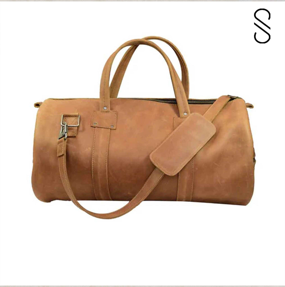 leather duffle bag