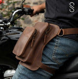 Leather Leg Bag for Bikers
