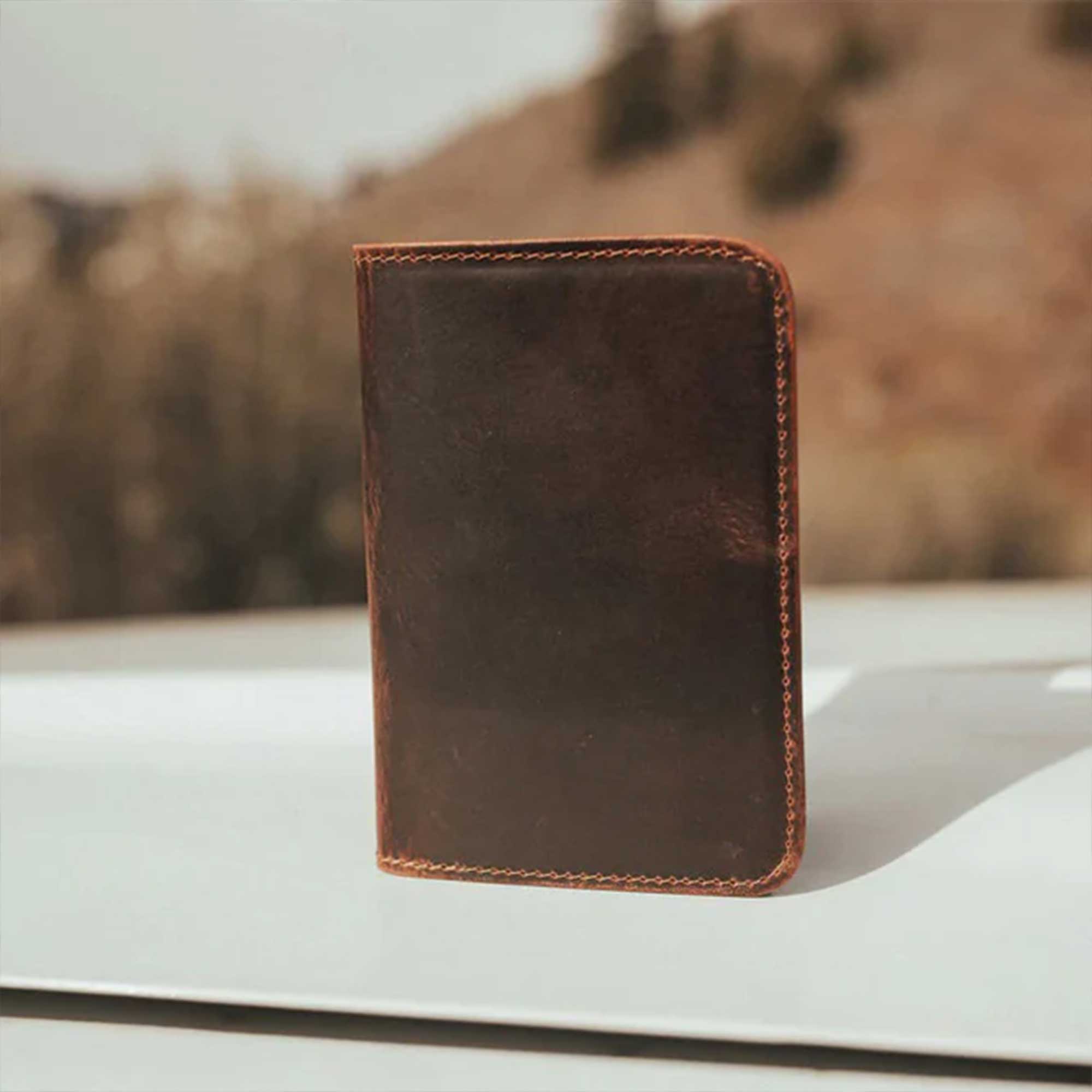 leather passport wallet