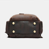 vintage leather backpack