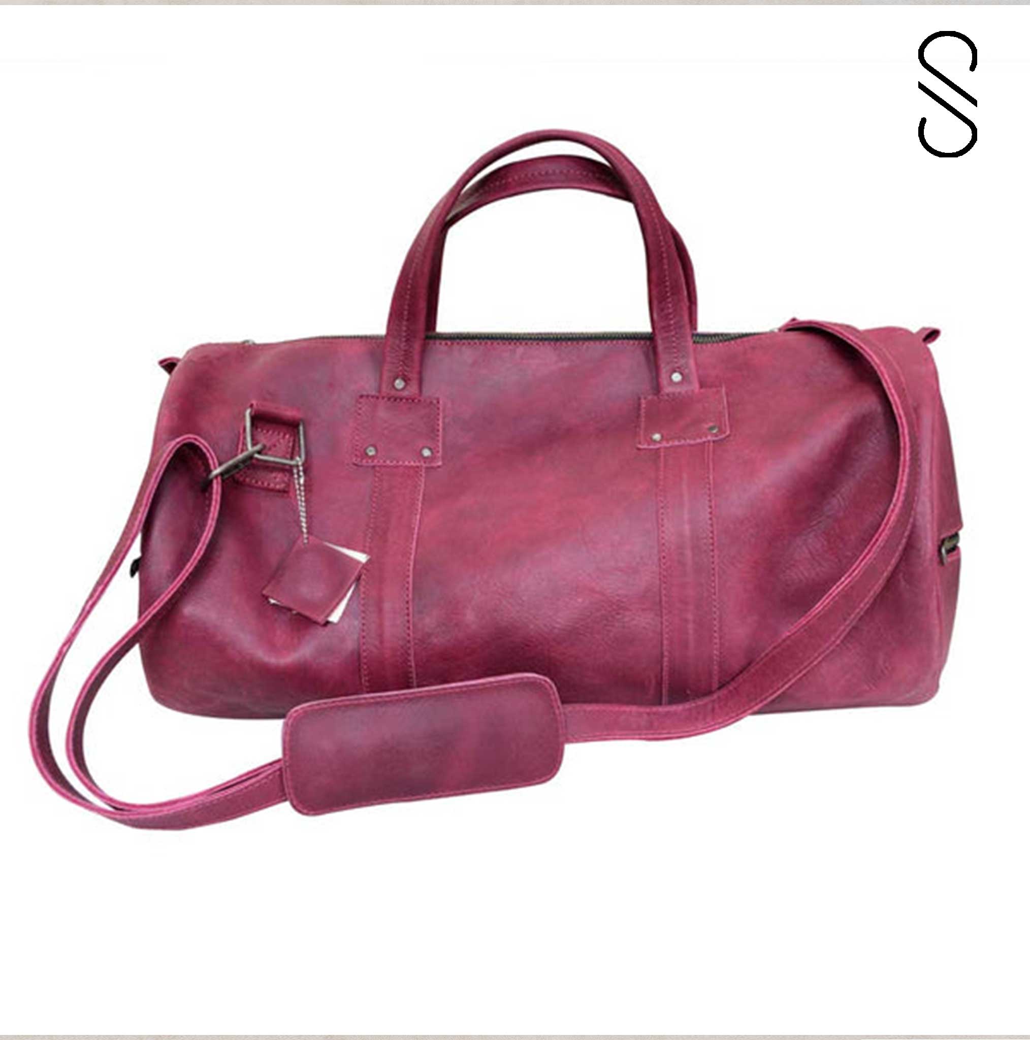 rustic leather bag