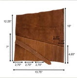 suede tool roll