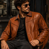 Fringe Jacket
Western Coat
Cowboy Jacket
Leather Fringe
Full Grain
Cowhide
Whiskey Brown
Biker Jacket
Rodeo Wear
Ranch Style
Handmade
Western Wear
Mens Jacket
Leather Coat
Heritage
Waxed Leather
Americana
Country Style
SaltCo
Luxury Leather