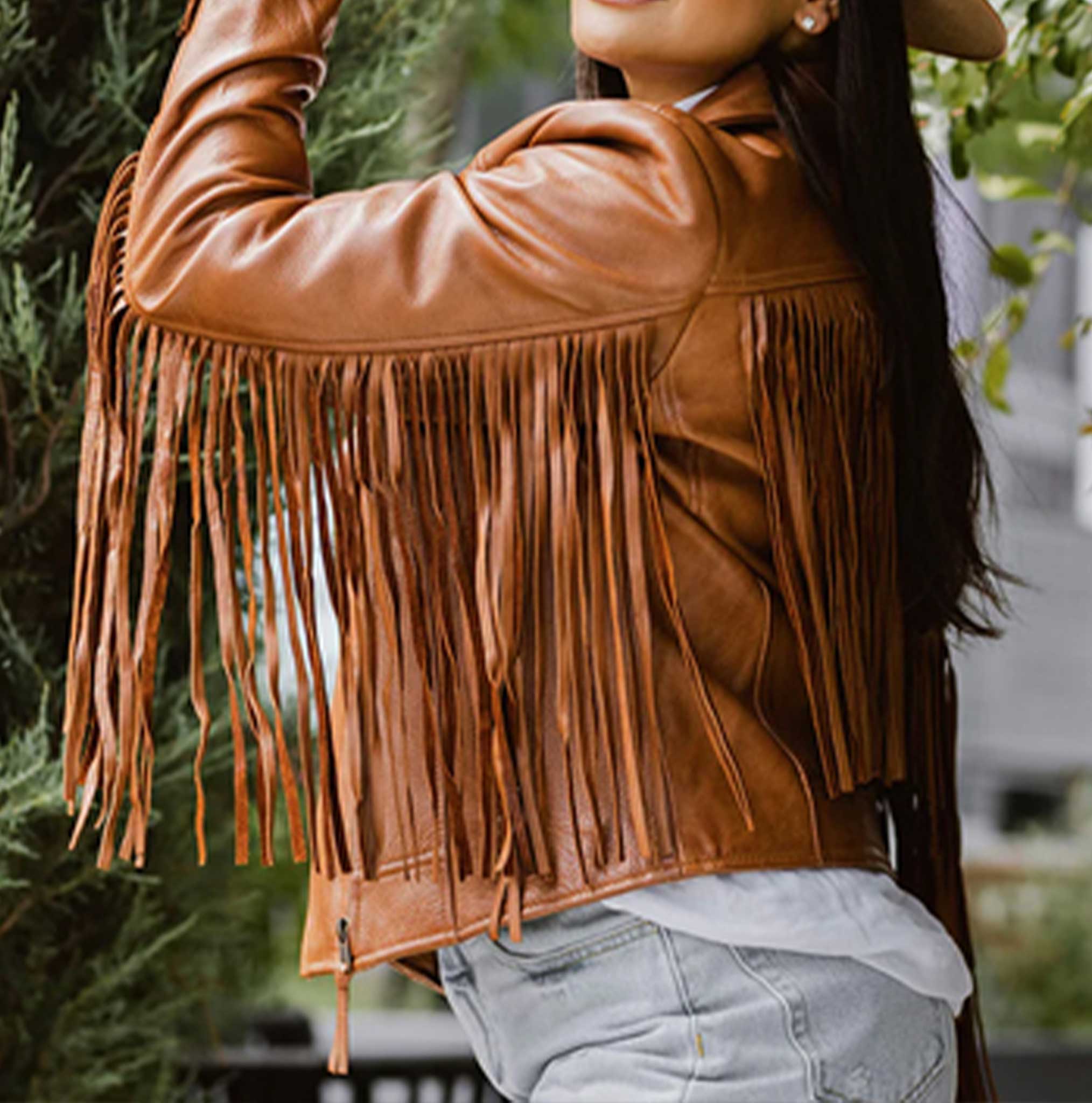 womens leather jacket