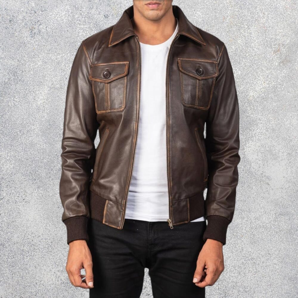 Ionic Black Leather Jacket