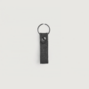 Vinn Black Leather Keychain