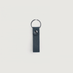 Vinn Blue Leather Keychain