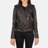 Alison Brown Leather Biker Jacket