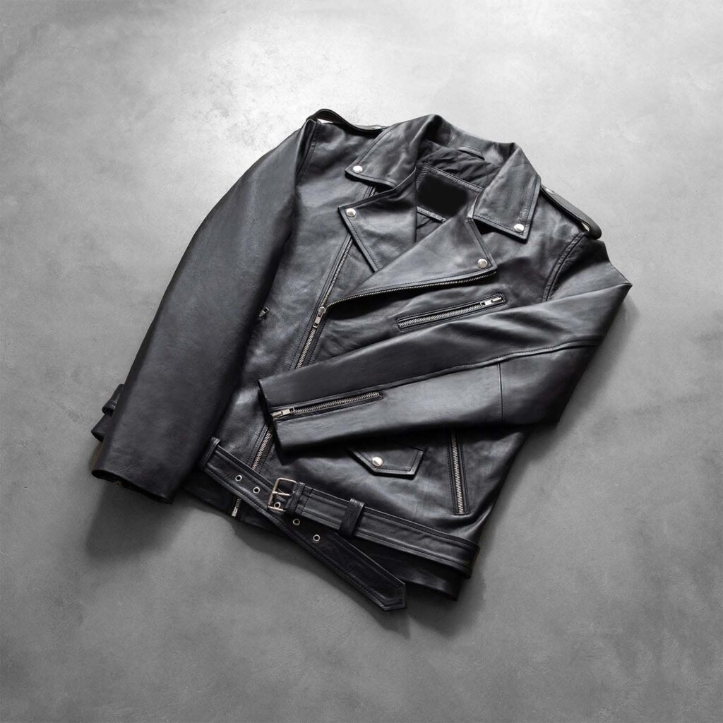 Allaric Alley Black Leather Biker Jacket 7