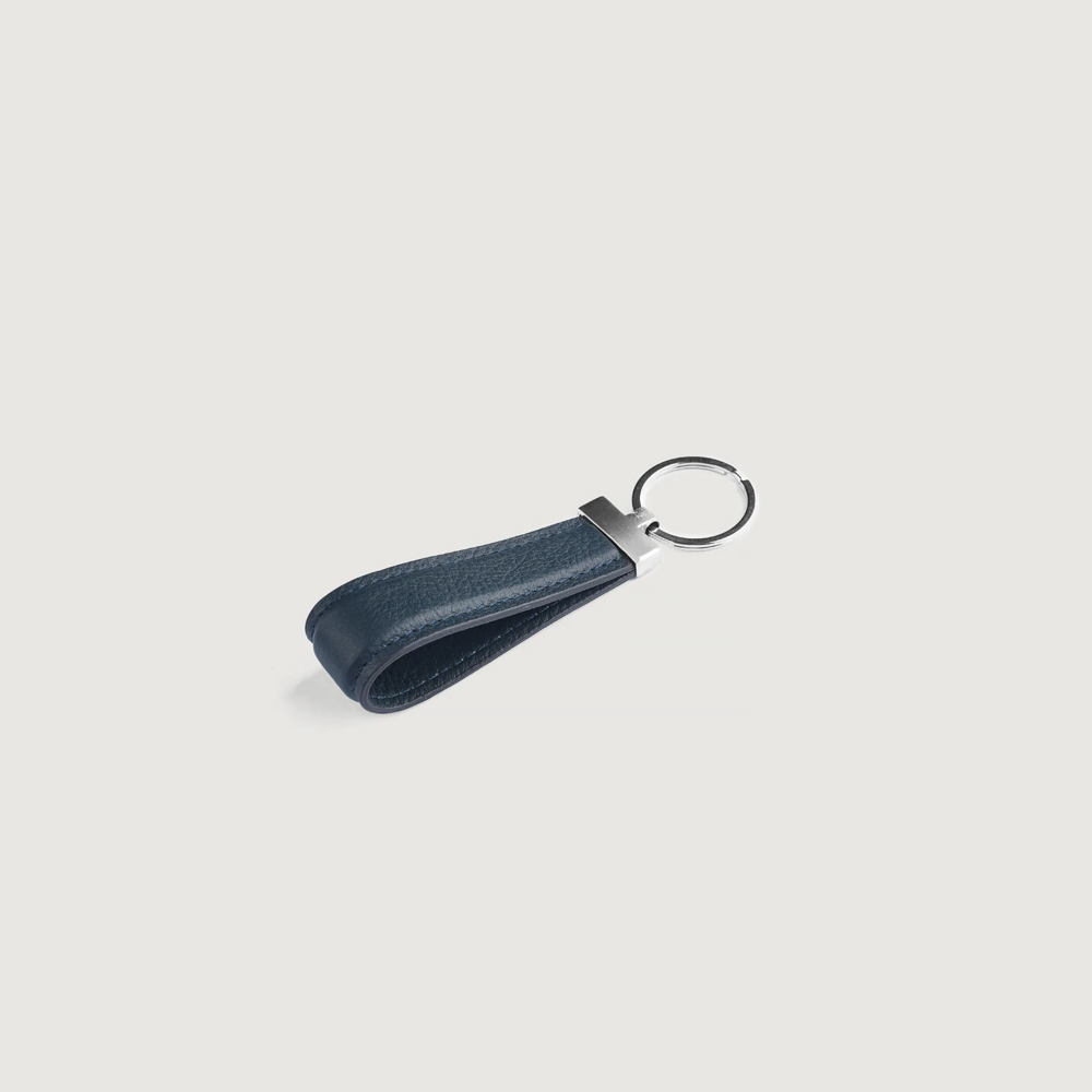 Arlen Blue Leather Keychain 3