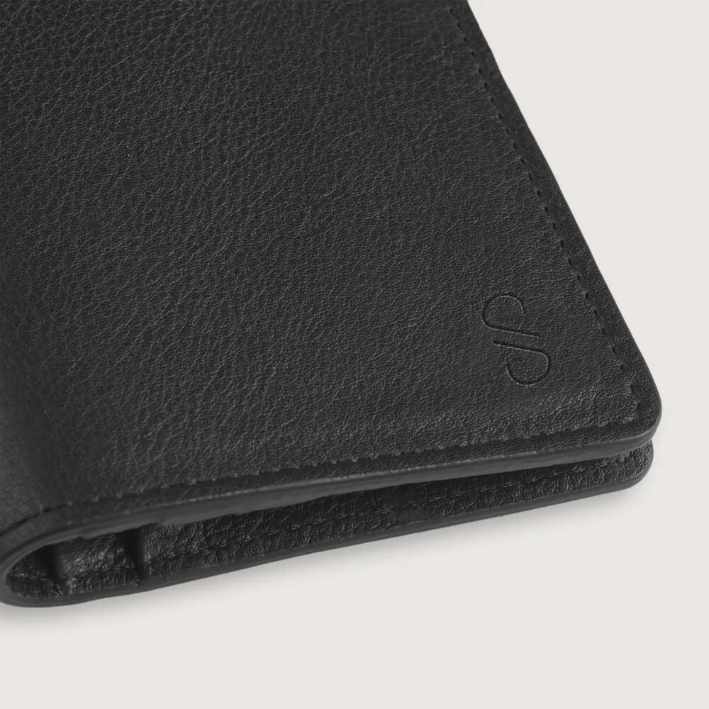 Ryder Black Leather Long Wallet by Saltco Leather