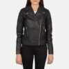 Saltco Carolyn Quilted Black Biker Jacket