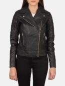 Saltco Carolyn Quilted Black Biker Jacket