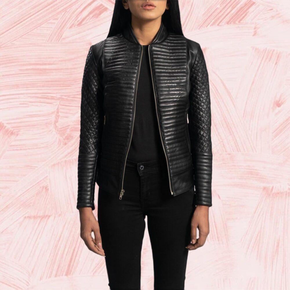 Cityscape Black Leather Biker Jacket