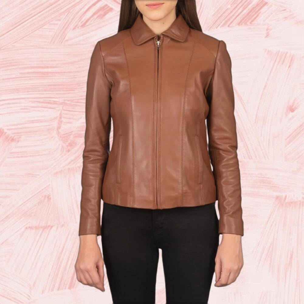 Colette Brown Leather Jacket