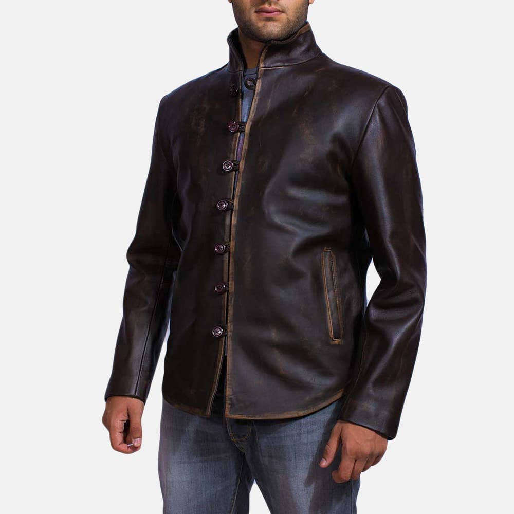 Drakeshire Brown Leather Jacket 3