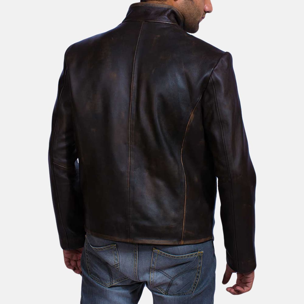 Drakeshire Brown Leather Jacket 4