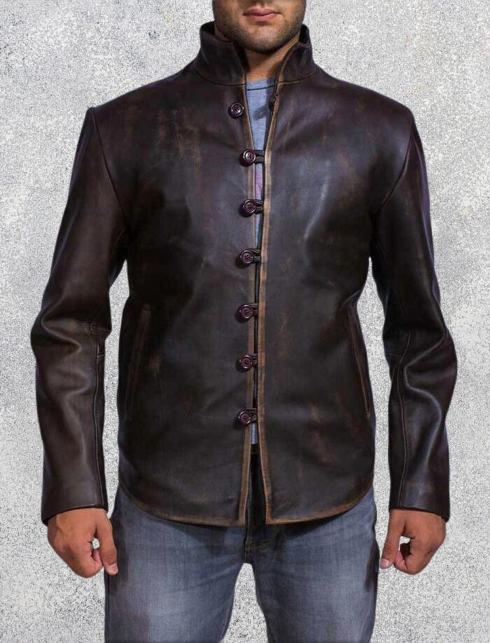 Drakeshire Brown Leather Jacket