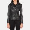 Flashback Black Leather Biker Jacket