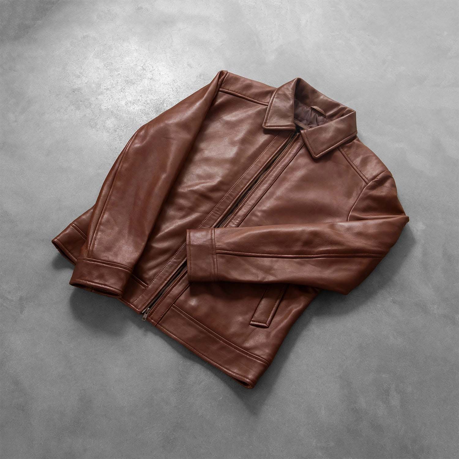 Inferno Brown Leather Jacket 8