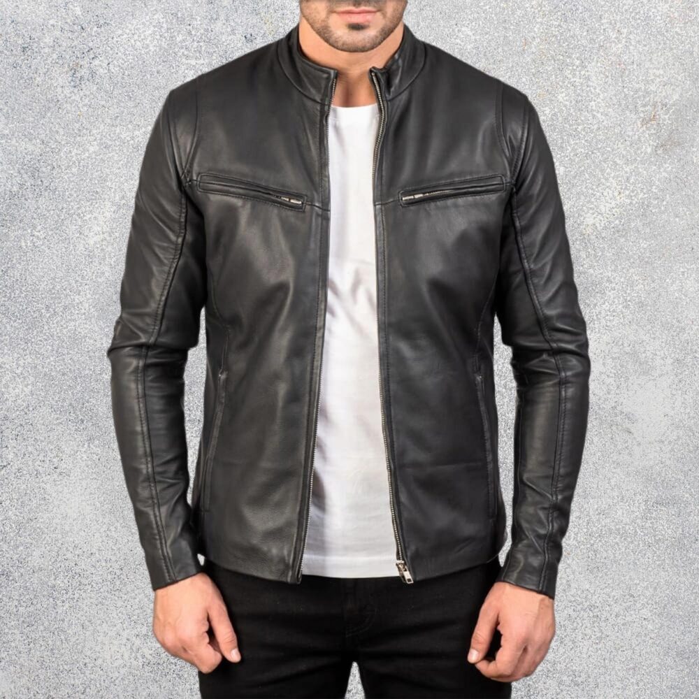 Ionic Black Leather Jacket