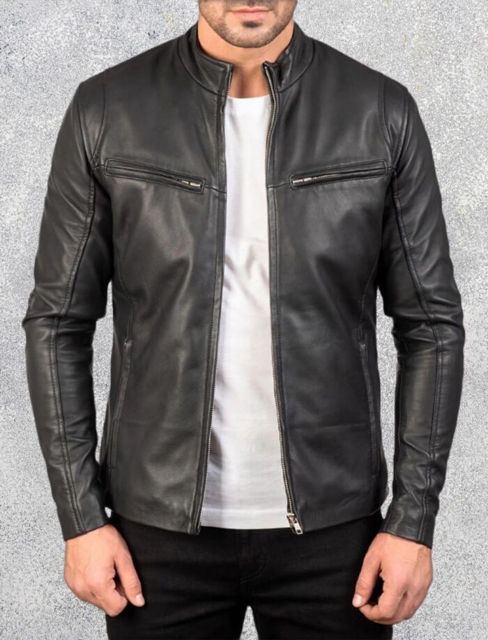 Ionic Black Leather Jacket