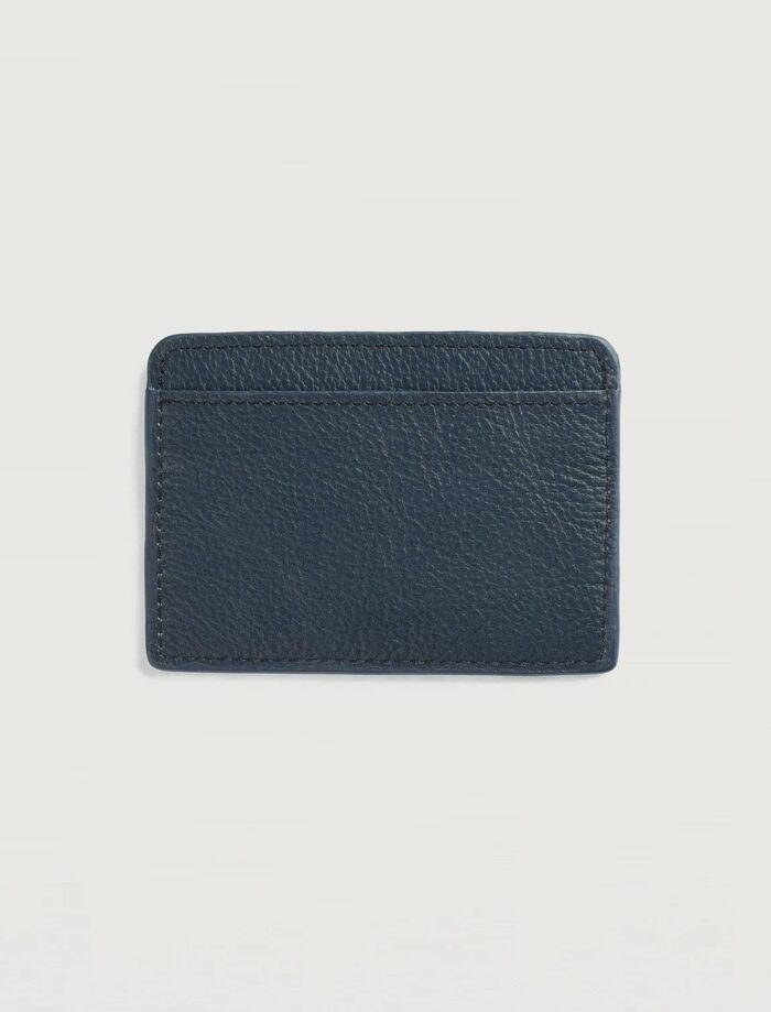 Kai Blue Leather Card Holder