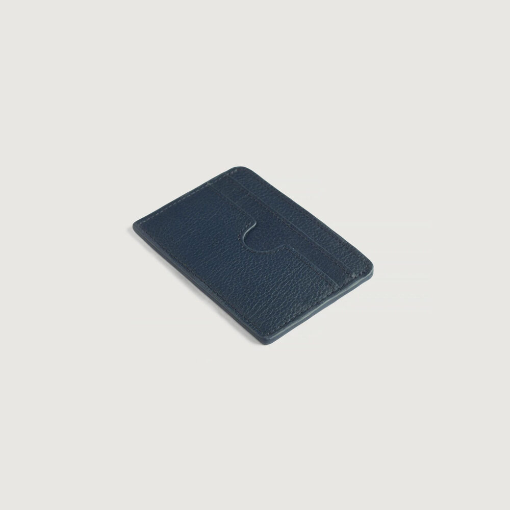 Kai Blue Leather Card Holder