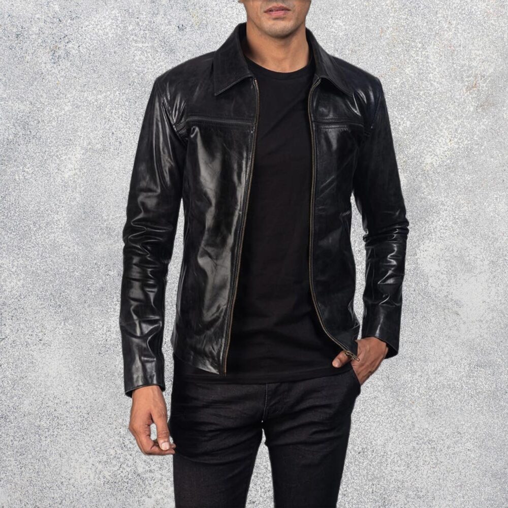 Mystical Black Leather Jacket