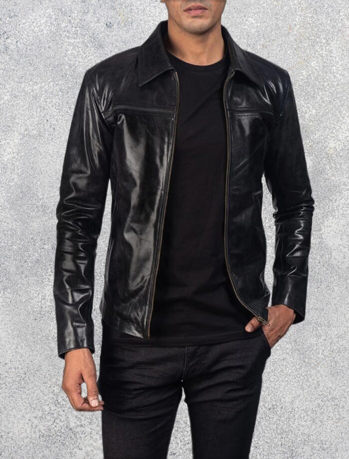 Mystical Black Leather Jacket
