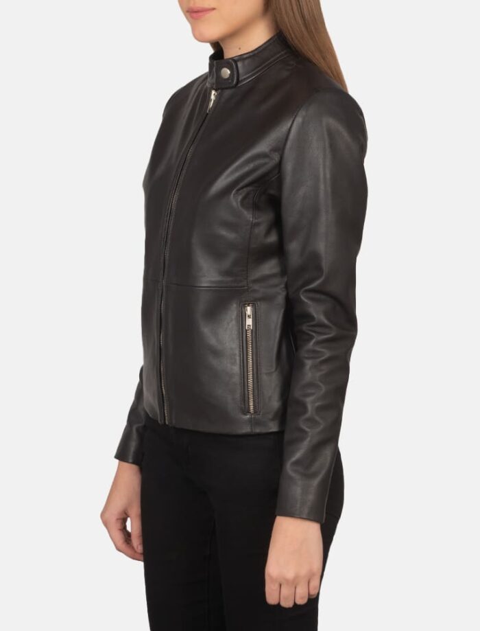 Rave Brown Leather Biker Jacket