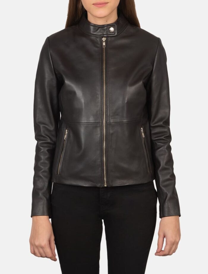 Rave Brown Leather Biker Jacket