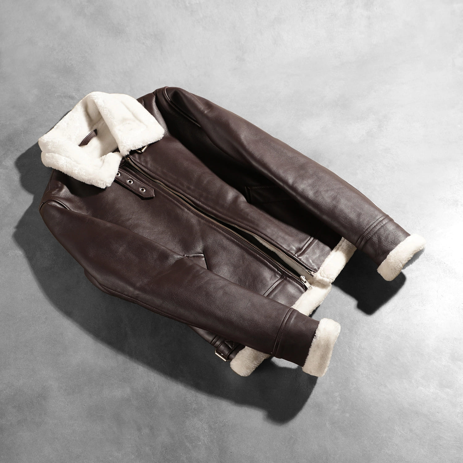 Sherilyn B-3 Maroon Leather Bomber Jacket