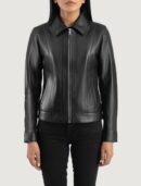 Vixen Black Classic Collar Leather Jacket