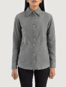 Zenith Grey Suede Leather Shirt Jacket