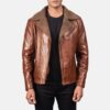 Asher Shearling Brown Men's Leather Jacket