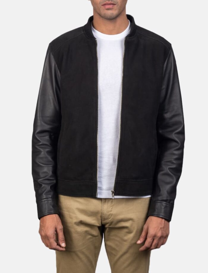 Blain Elite Black Hybrid Bomber Jacket