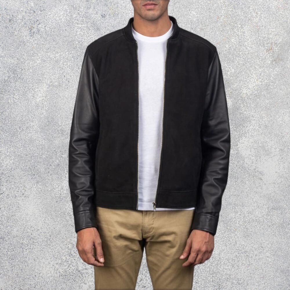 Blain Elite Black Hybrid Bomber Jacket