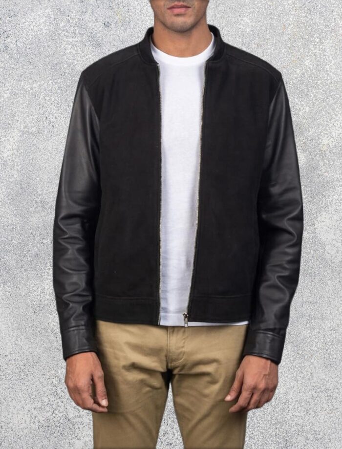 Blain Elite Black Hybrid Bomber Jacket
