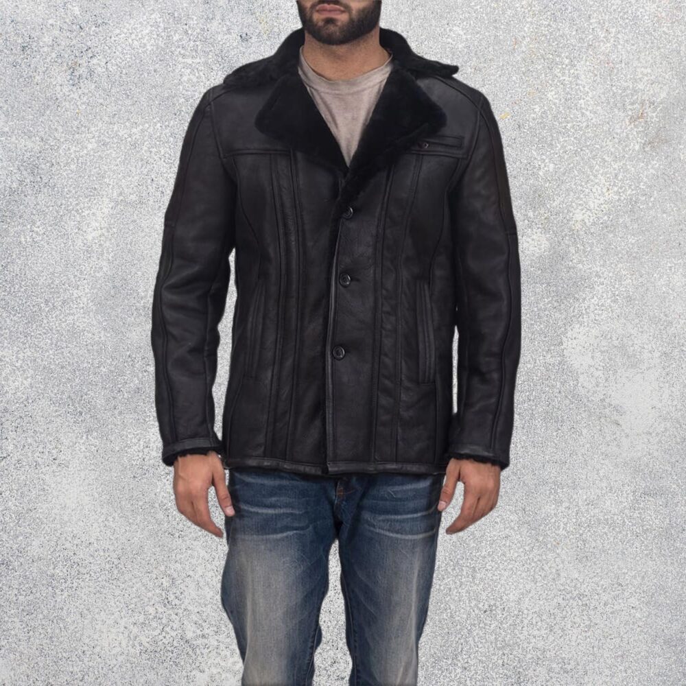 Caldwell Men's Double Face Shearling Coat