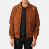 Oakridge Brown Suede A2 Bomber Jacket