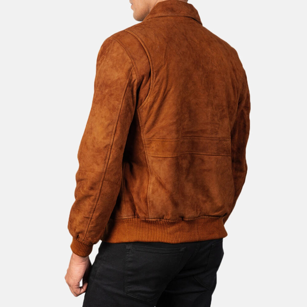 Oakridge Brown Suede A2 Bomber Jacket