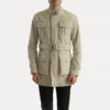 Dorian Off-White Suede Jacket