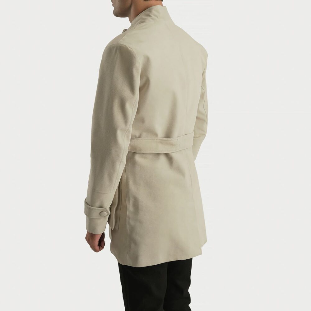 Dorian Off-White Suede Jacket