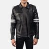 Drayden Black Leather Jacket