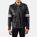 Drayden Black Leather Jacket