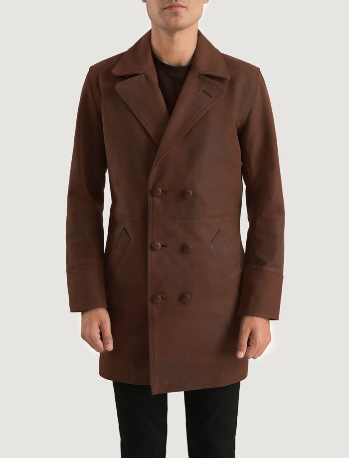 Hawthorn Men's Brown Leather Coat