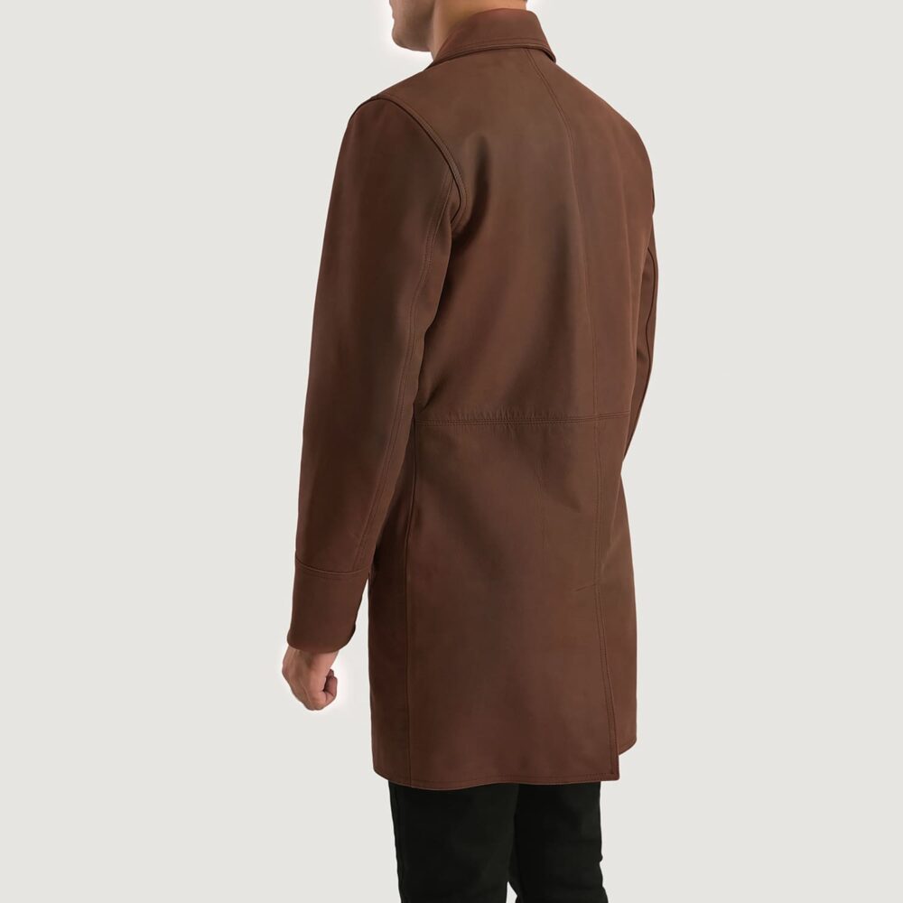 Hawthorn Men's Brown Leather Coat